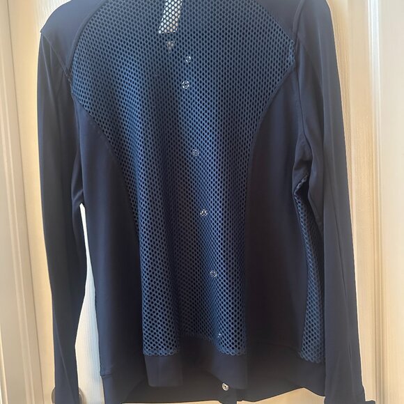 Anatomie Navy Mesh Blazer/jacket size L - Picture 4 of 8